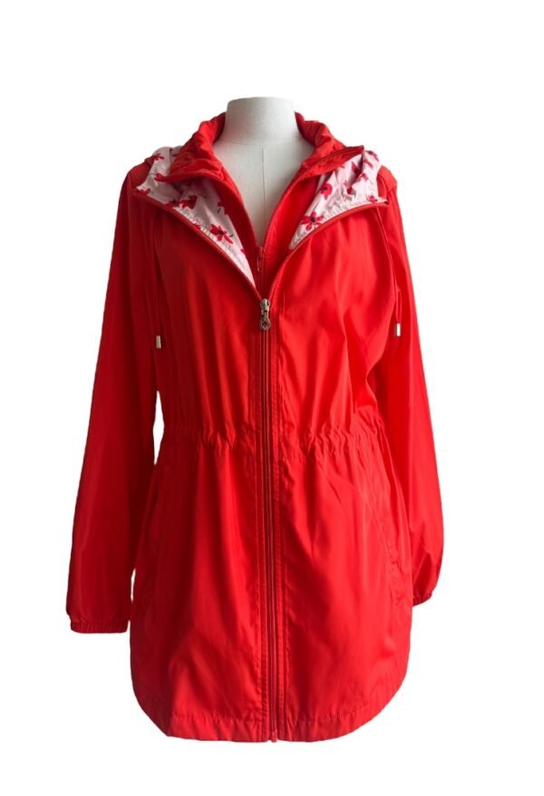 TORY BURCH - LIGHTWEIGHT ZIP-FRONT WATER-RESISTANT